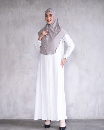 Alea Dress Broken White by Tubita Baju Umroh Wanita Murah - TUBITA