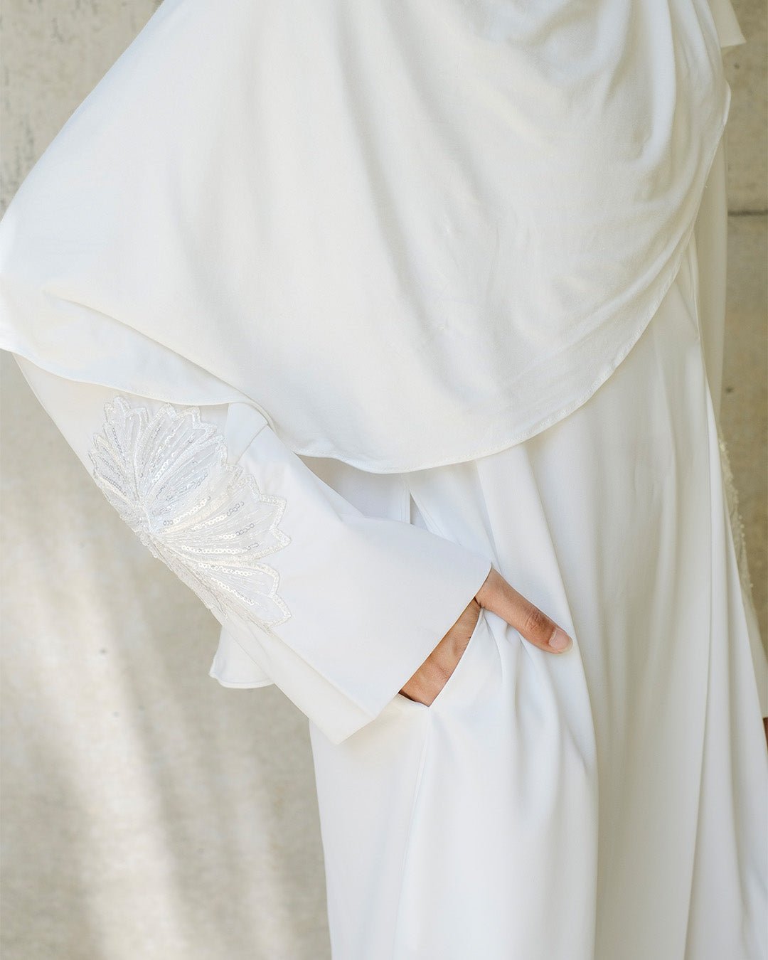Faza Abaya Broken White by TUBITA - TUBITA