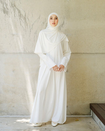 Faza Abaya Broken White by TUBITA - TUBITA