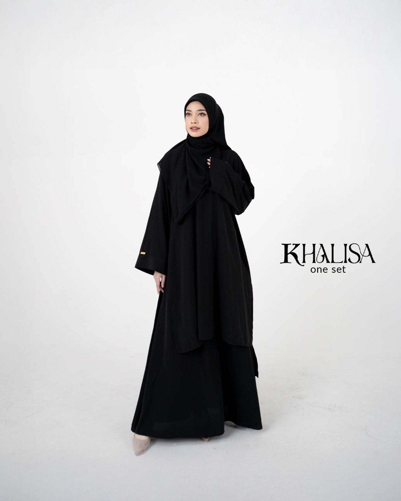 Khalisa One Set Black - One Set Tunik by Tubita - TUBITA