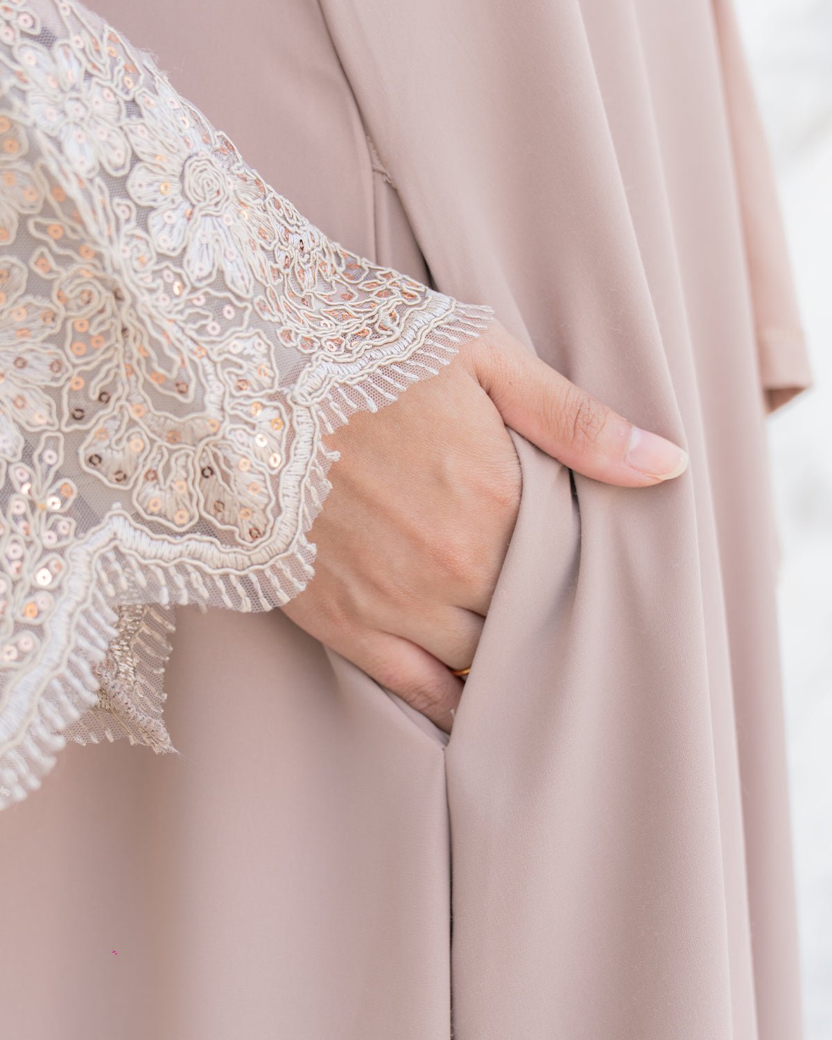 Lamara Abaya Deep Taupe by TUBITA - TUBITA