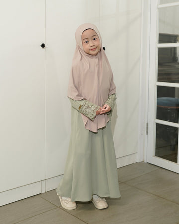 MEENA ABAYA LACE - KIDS SAGE 5/6 - TUBITA
