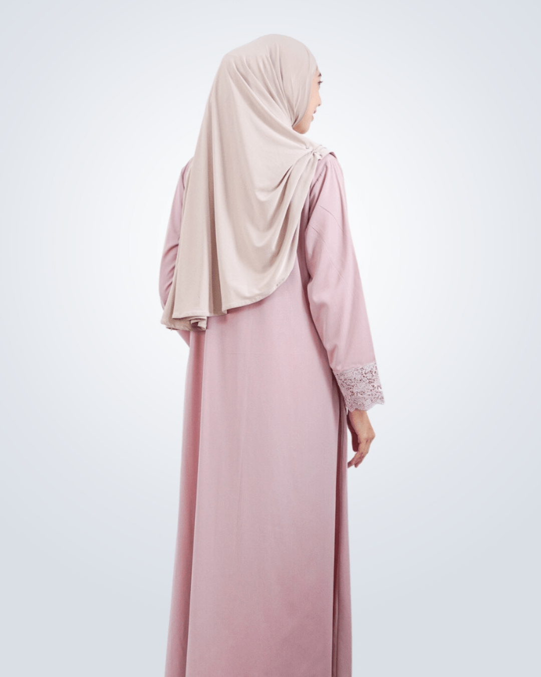 Meena Lace Abaya Dusty by Tubita - TUBITA