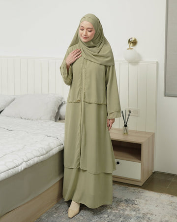 RAYA ABAYA SET MATCHA L - XL - TUBITA