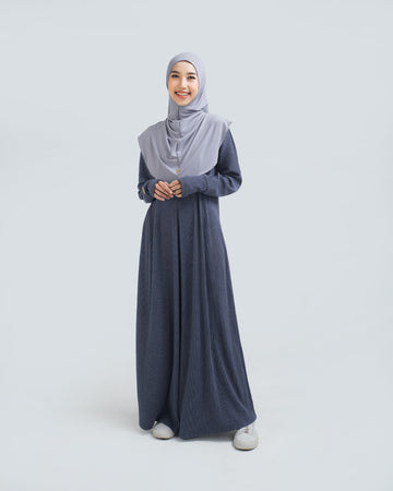 Aska Knit Dress: Basic Dress Syar’i yang Elegan dan Nyaman Dipakai Seharian - TUBITA