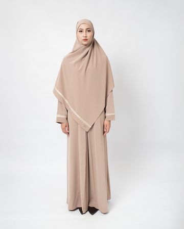 Minara Abaya Mocca - Abaya Premium Umroh Wanita
