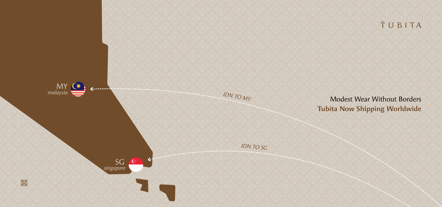 Map with labeled regions and Tubita branding on a beige background