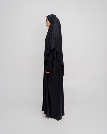 Mecca Dress Black by Tubita - Baju Umroh Wanita