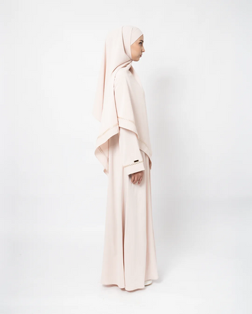 Minara Abaya Hazelnut - Abaya Premium Umroh Wanita