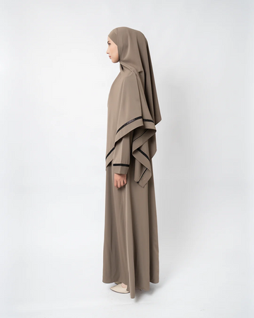 Minara Abaya Olive - Abaya Premium Umroh Wanita