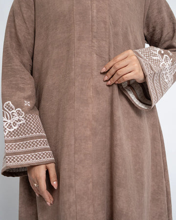 Rafah Abaya Chupro Rose Taupe by Tubita
