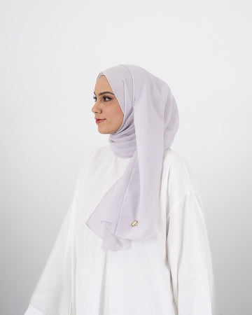 Airy Voal Pashmina Silver by TUBITA