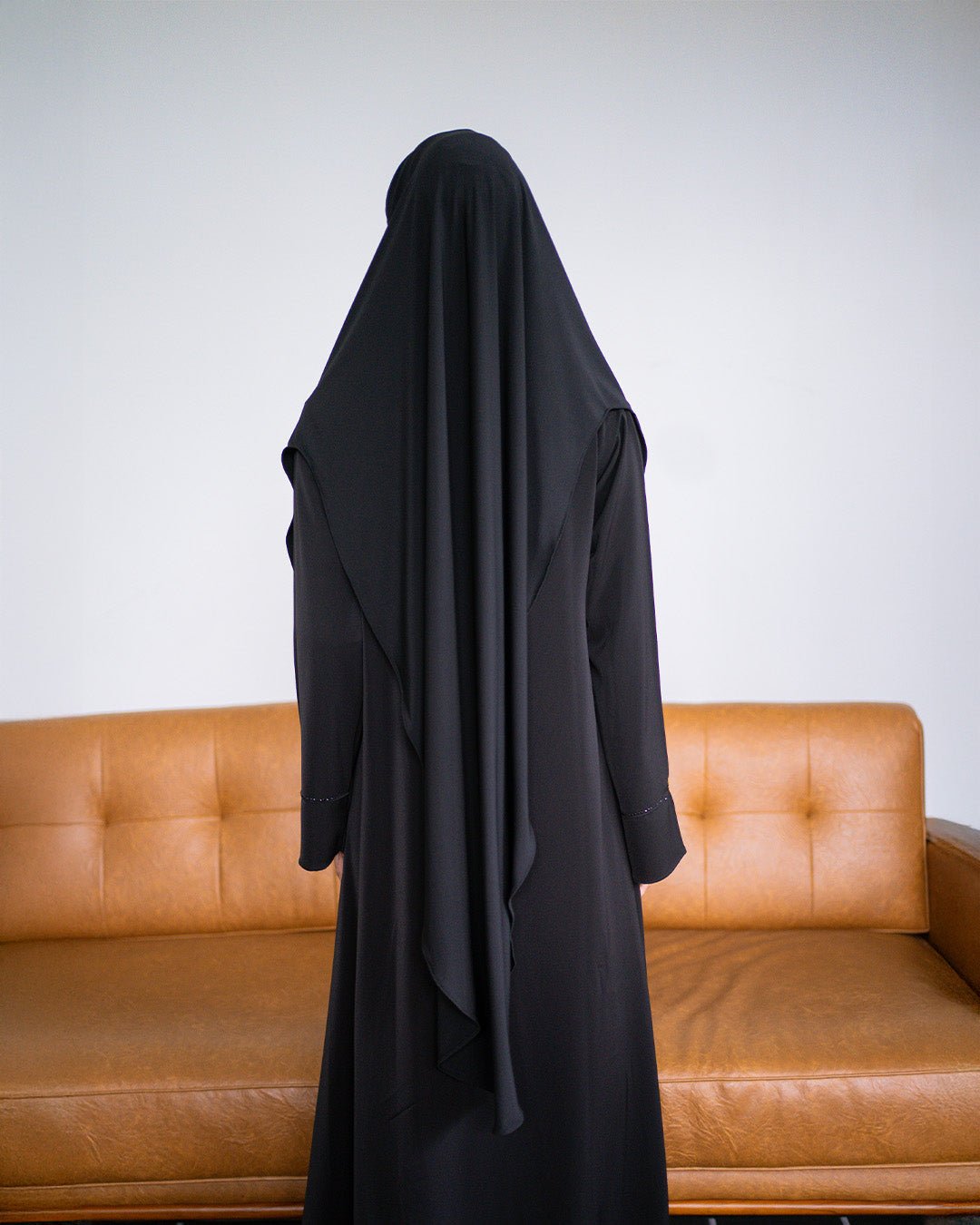 Aisha french khimar Black By Tubita - TUBITA