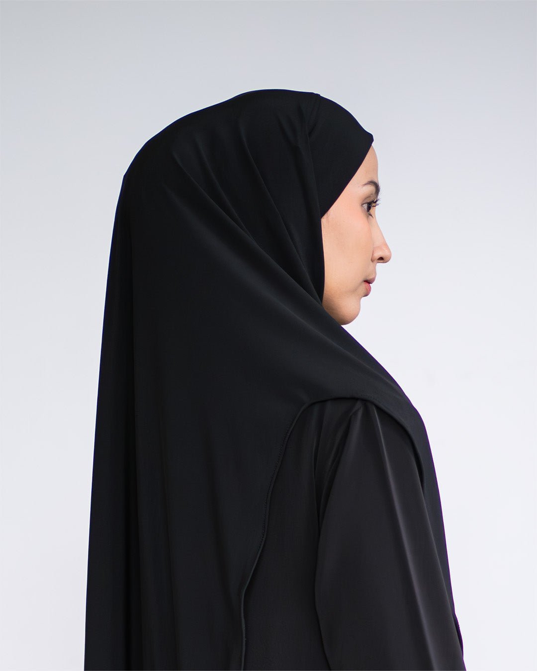 Aisha french khimar Black By Tubita - TUBITA