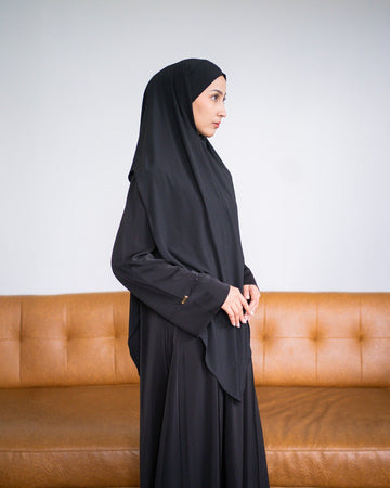 Aisha french khimar Black By Tubita