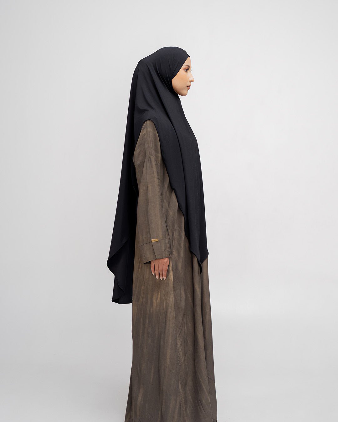 Aisha french khimar Black By Tubita - TUBITA
