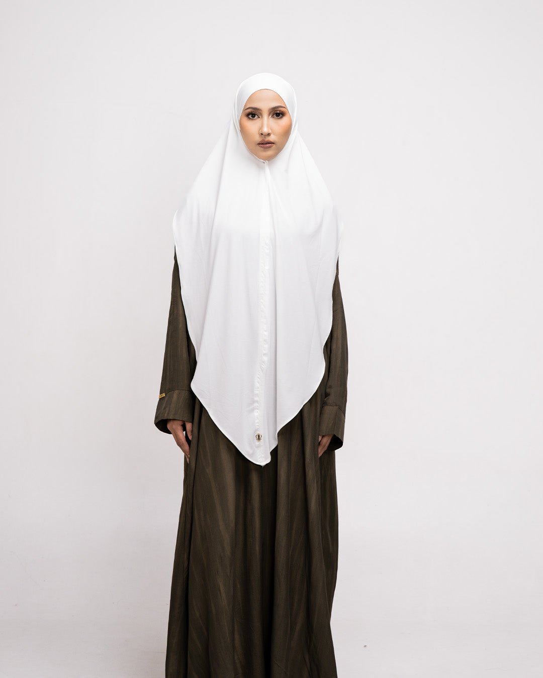 Aisha French Khimar Broken White By Tubita - TUBITA
