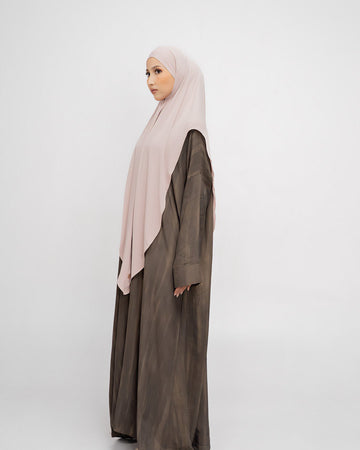 Aisha French Khimar Choco By Tubita