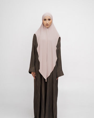 Aisha French Khimar Choco By Tubita