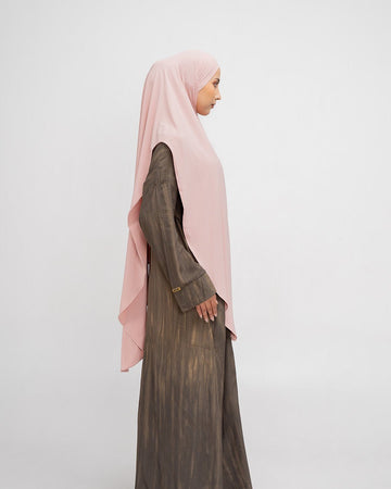 Aisha French Khimar Dusty Pink By Tubita