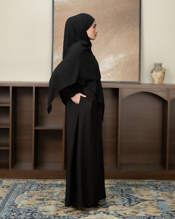 Alea Dress Black by Tubita - Baju Umroh Wanita - TUBITA