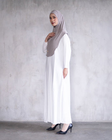 Alea Dress Broken White by Tubita Baju Umroh Wanita Murah