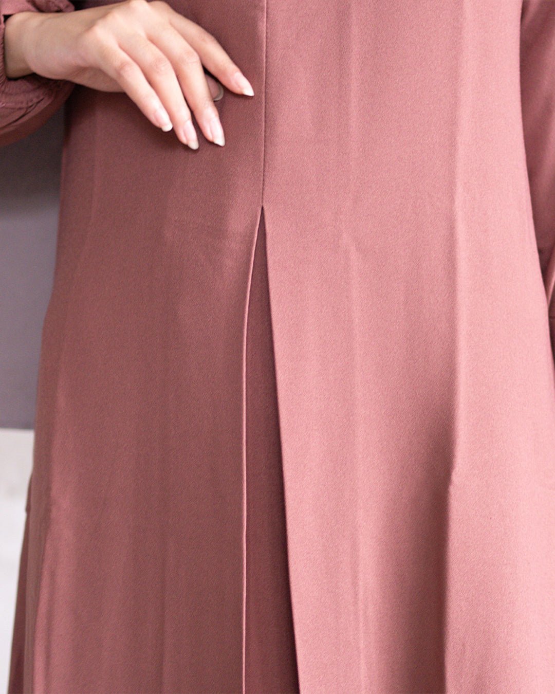 Alea Dress Choco by Tubita Baju Umroh Wanita Murah - TUBITA