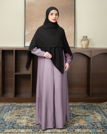 Alea Dress Deep Taupe by Tubita - Baju Umroh Wanita - TUBITA