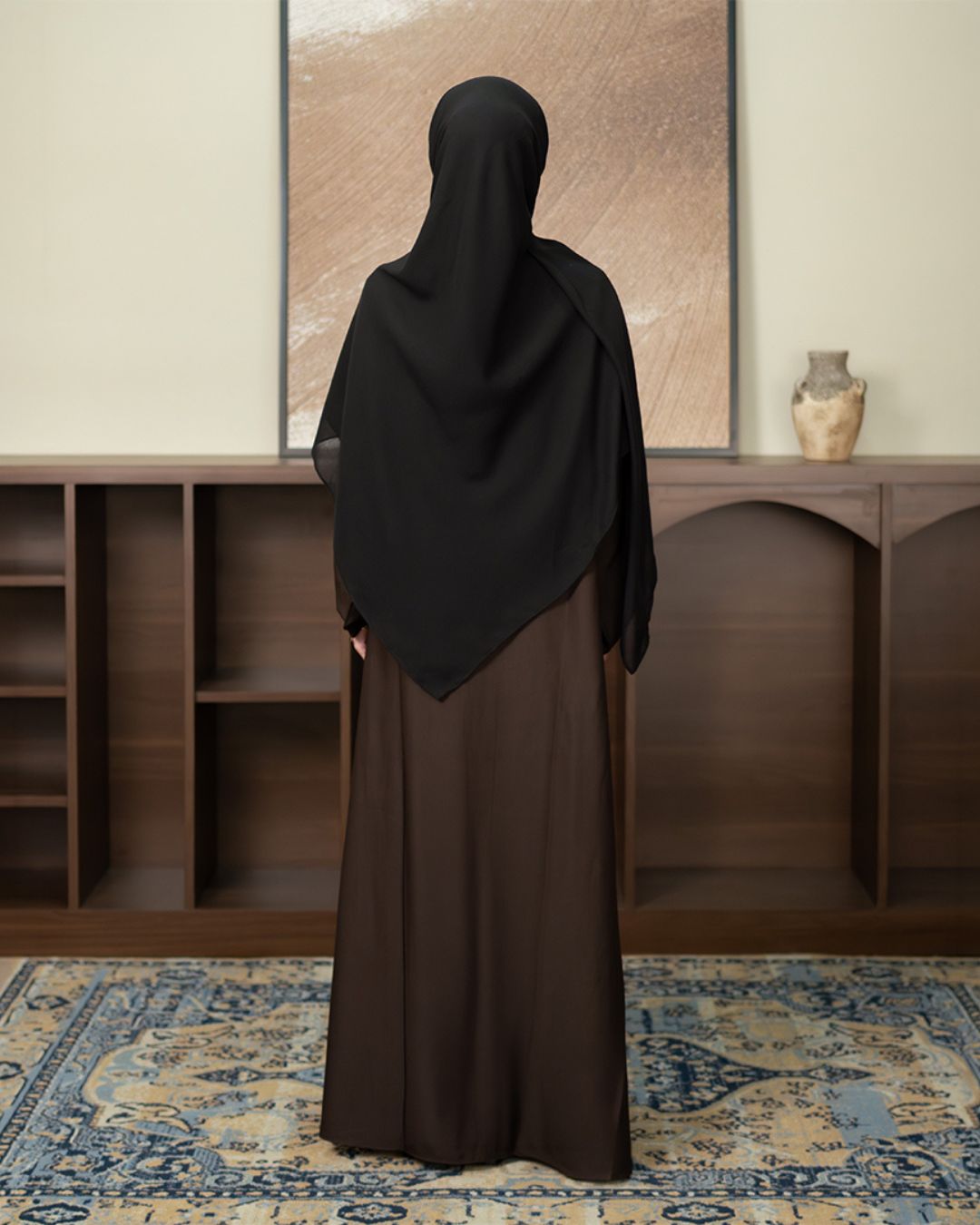 Alea Dress Mahogany by Tubita - Baju Umroh Wanita - TUBITA