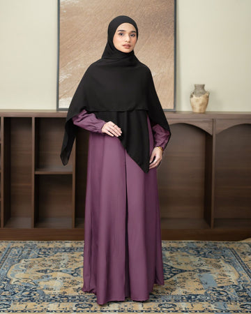 Alea Dress Plum by Tubita - Baju Umroh Wanita - TUBITA