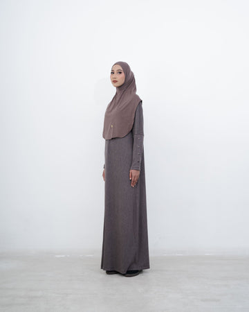 Aliska Dress Brown by TUBITA