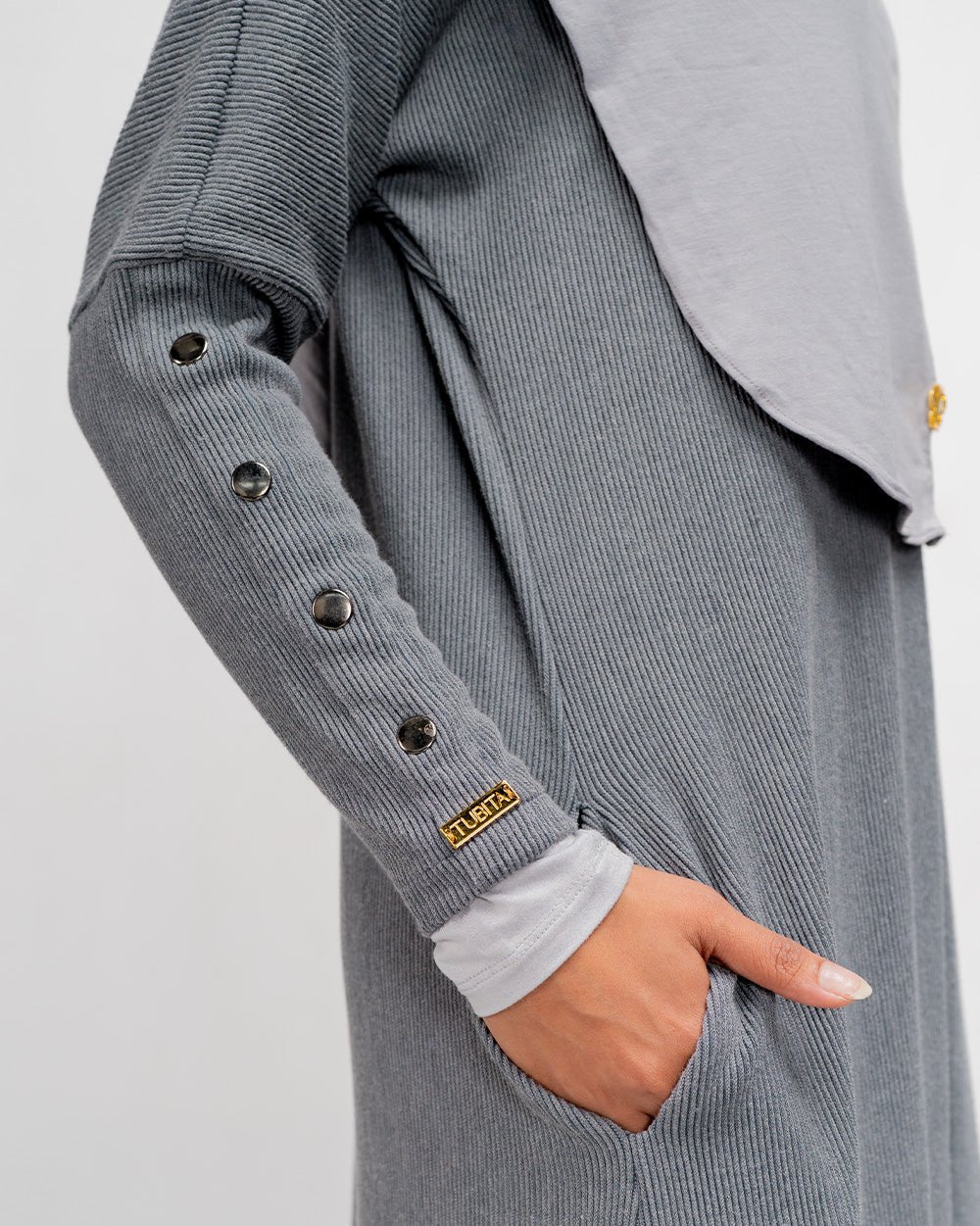 Aliska Dress Grey By TUBITA - TUBITA