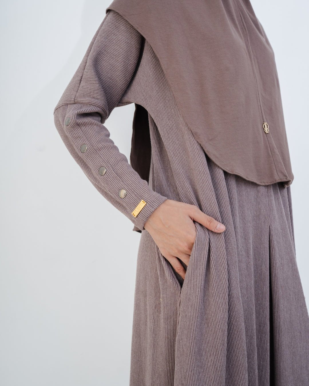 Aliska Dress Taupe By TUBITA - TUBITA