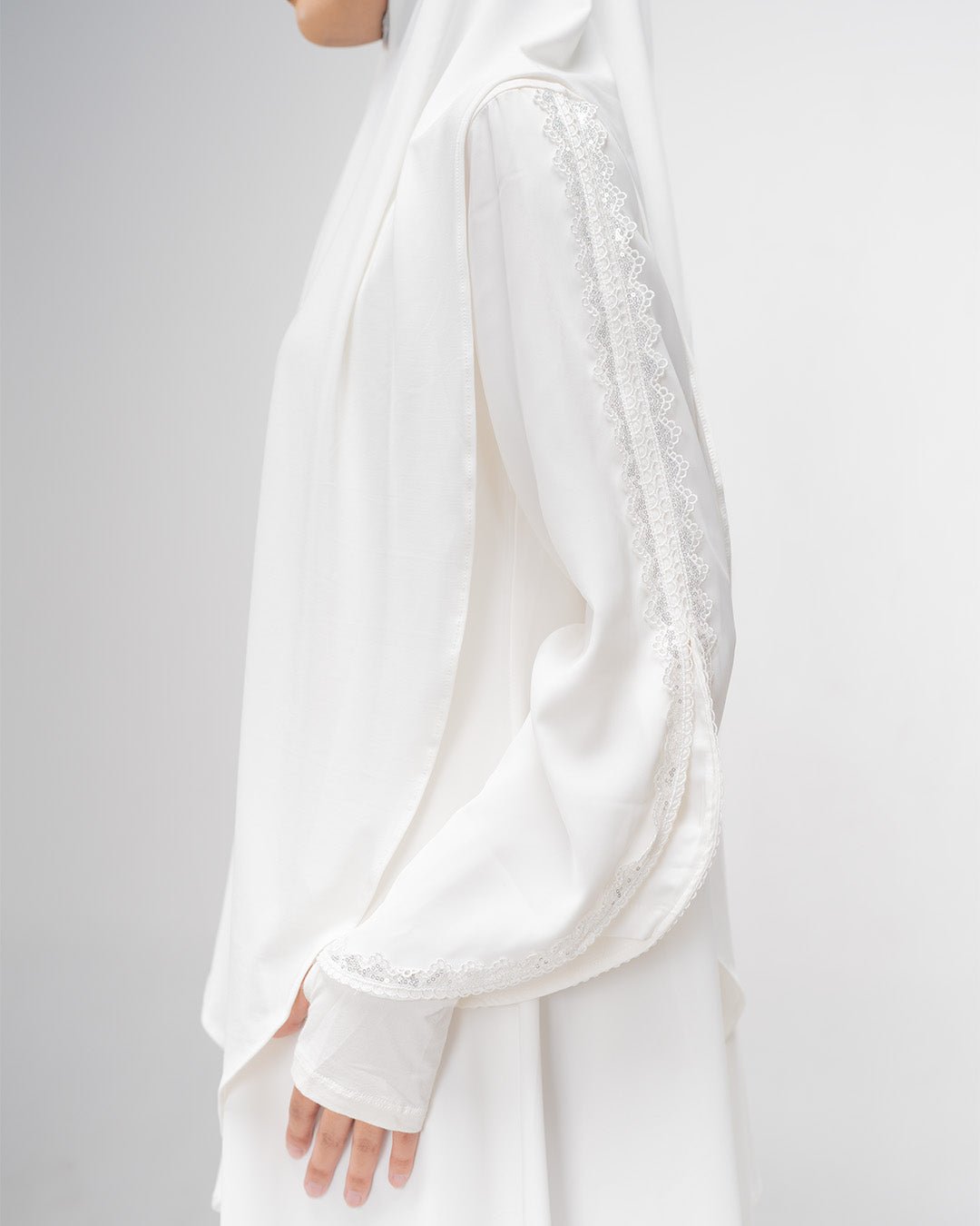 Aluna Abaya Broken White by TUBITA - TUBITA