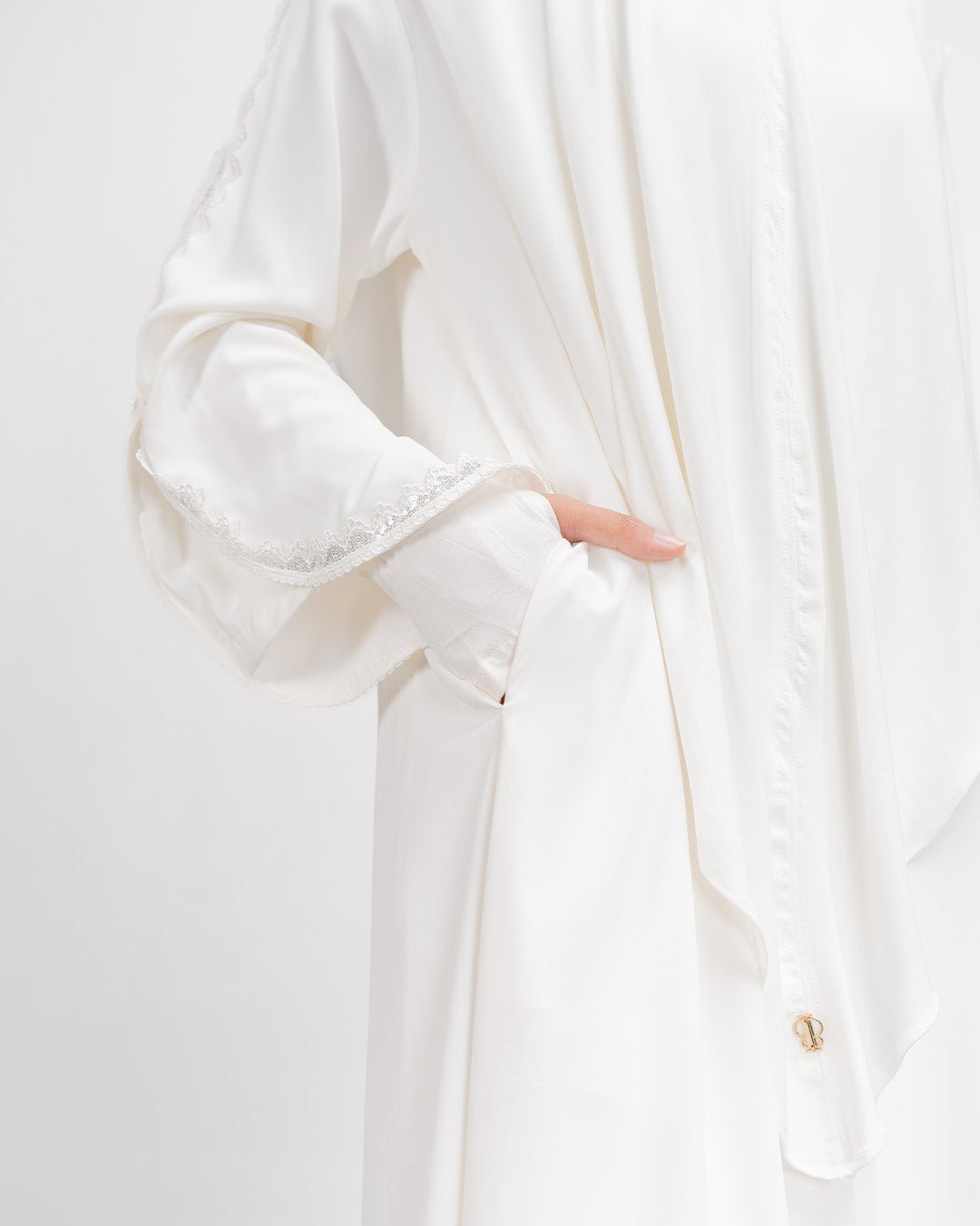 Aluna Abaya Broken White by TUBITA - TUBITA