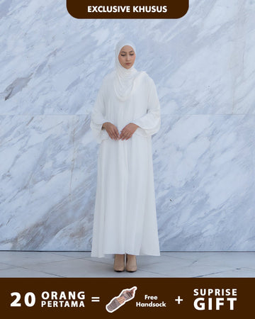 Aluna Abaya Broken White by TUBITA