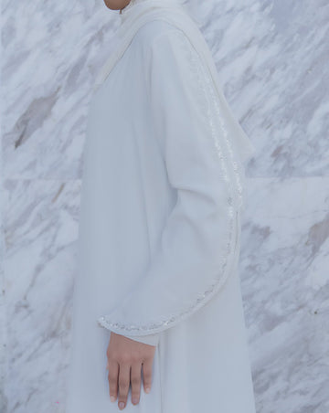 Aluna Abaya Broken White by TUBITA