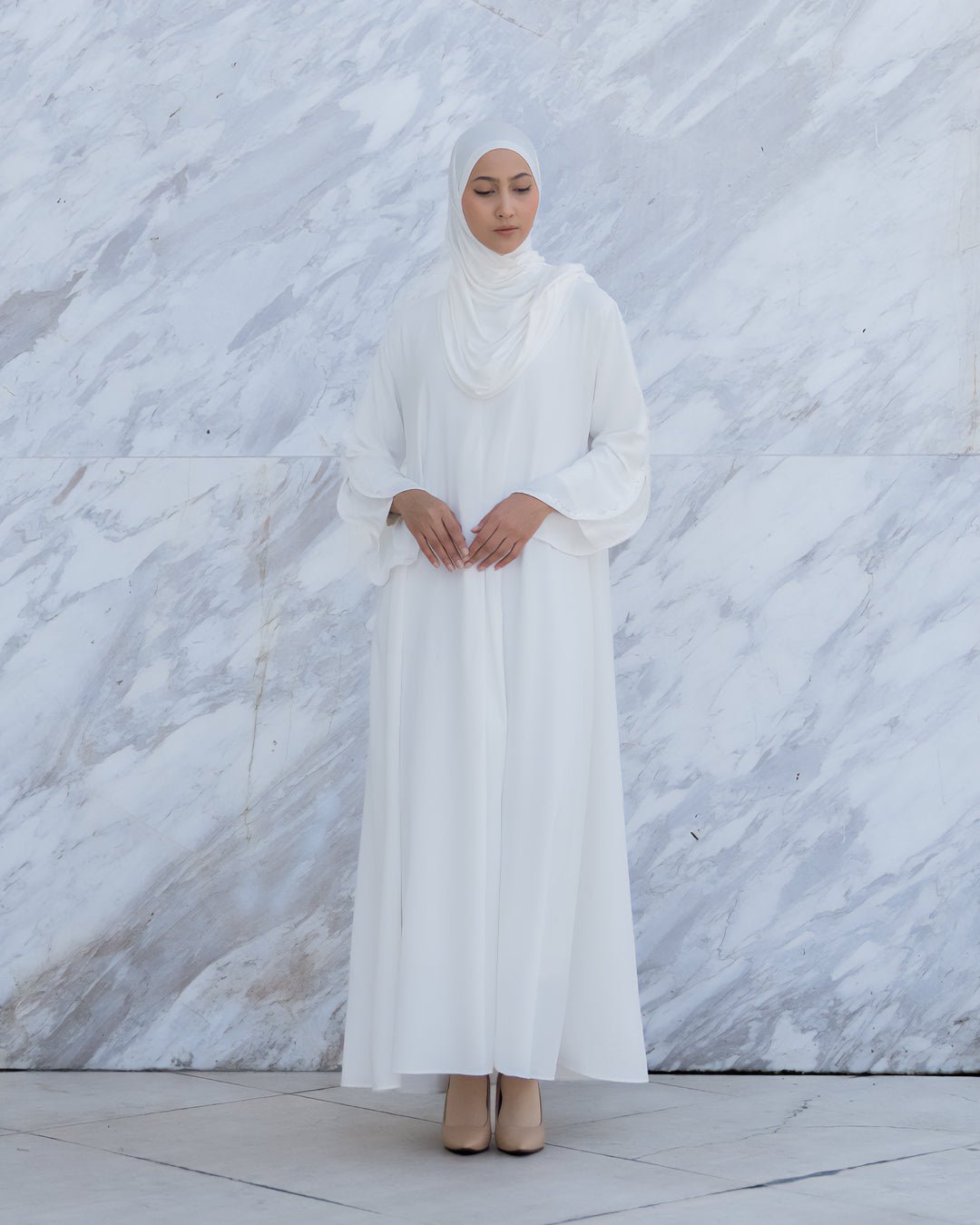 Aluna Abaya Broken White by TUBITA - TUBITA