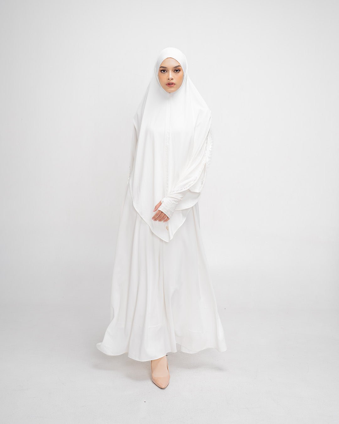 Aluna Abaya Broken White by TUBITA - TUBITA