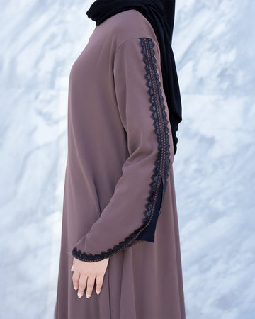 Aluna Abaya Mauve by TUBITA