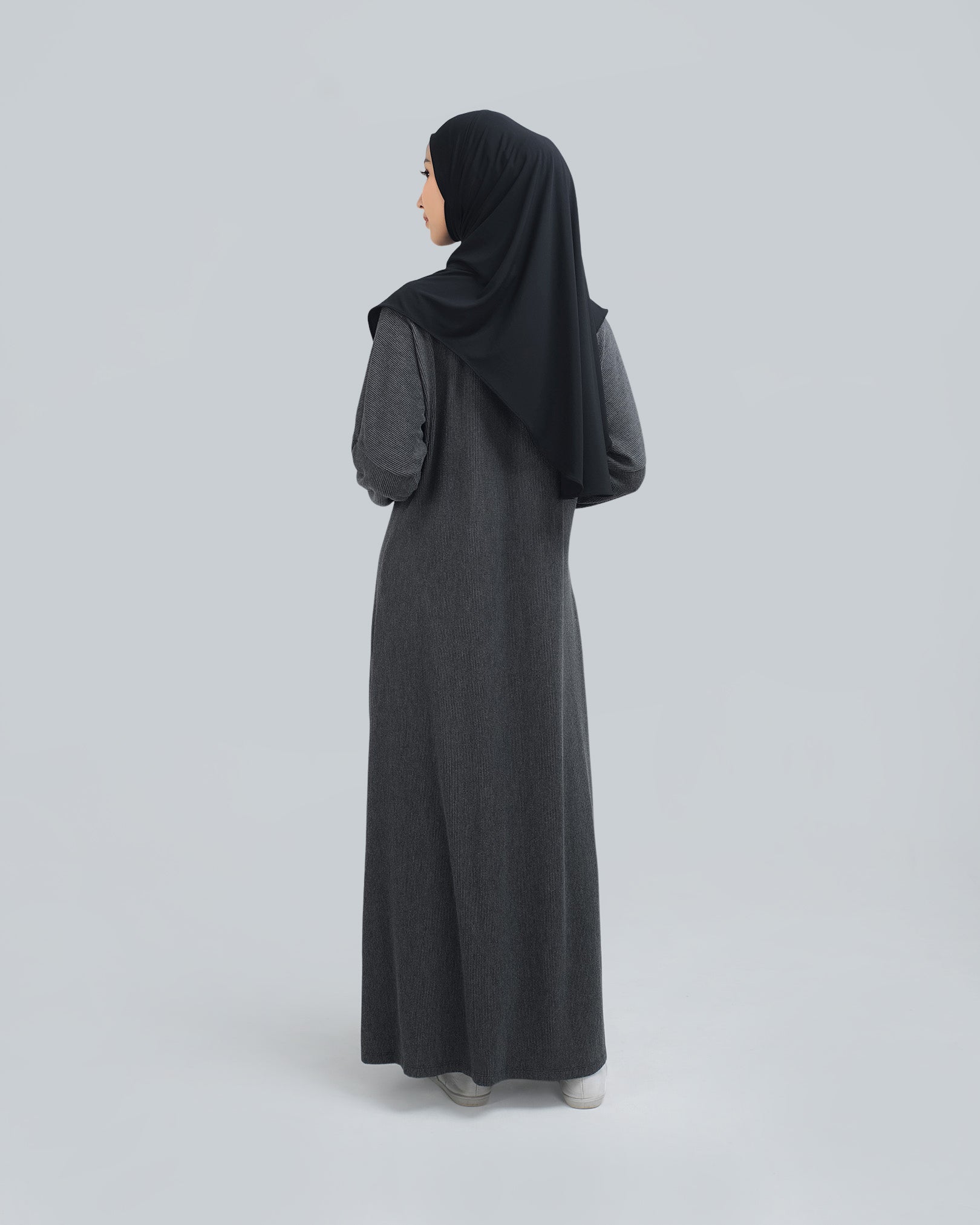 Aska Knit Dress Ash Black by Tubita - TUBITA
