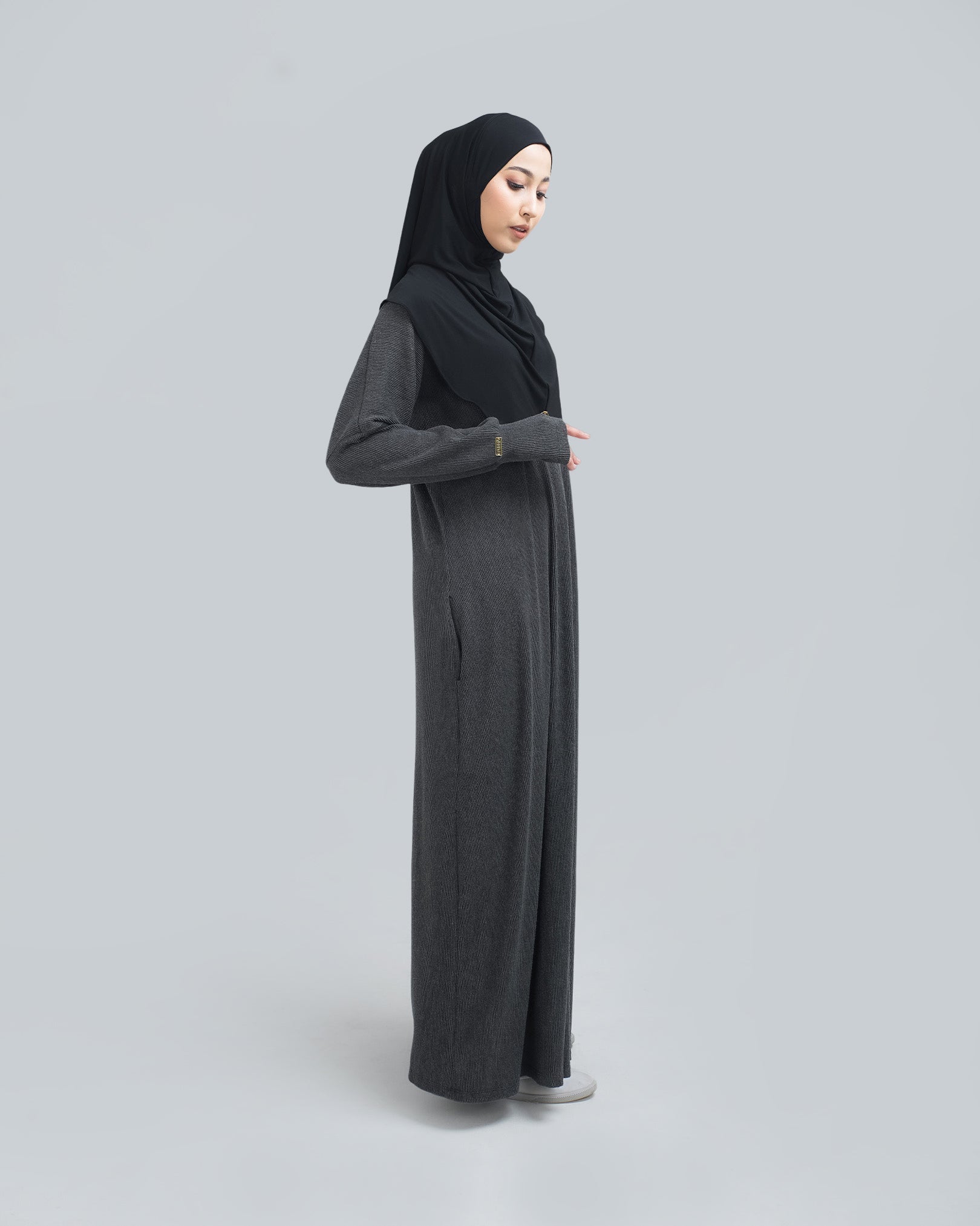 Aska Knit Dress Ash Black by Tubita - TUBITA