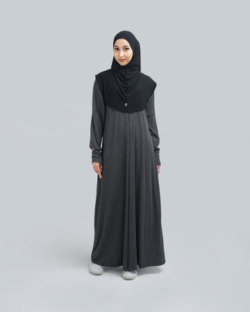 Aska Knit Dress Ash Black by Tubita