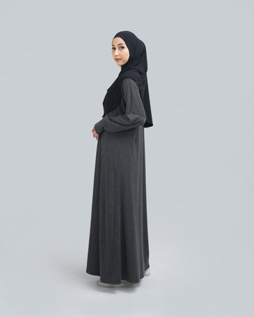 Aska Knit Dress Ash Black by Tubita