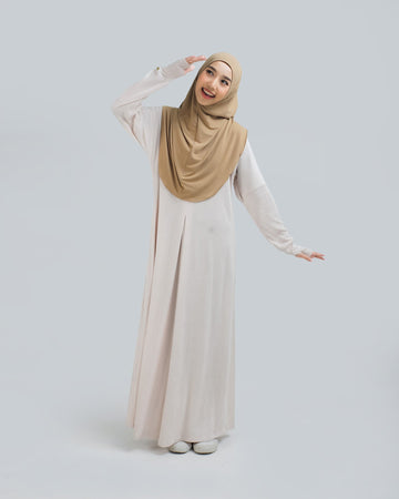 Aska Knit Dress Creamy by Tubita