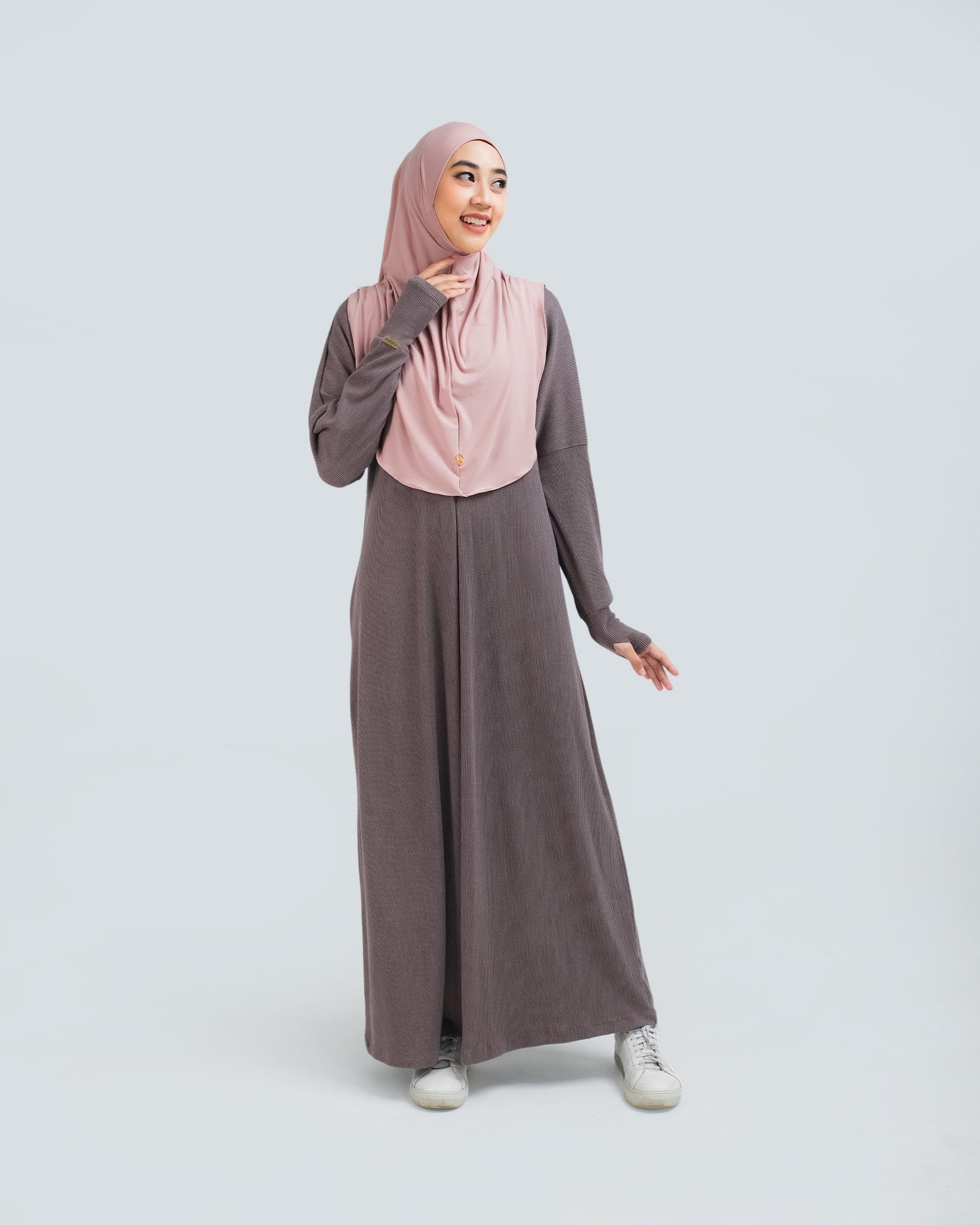 Aska Knit Dress Taupe Rose by Tubita - TUBITA