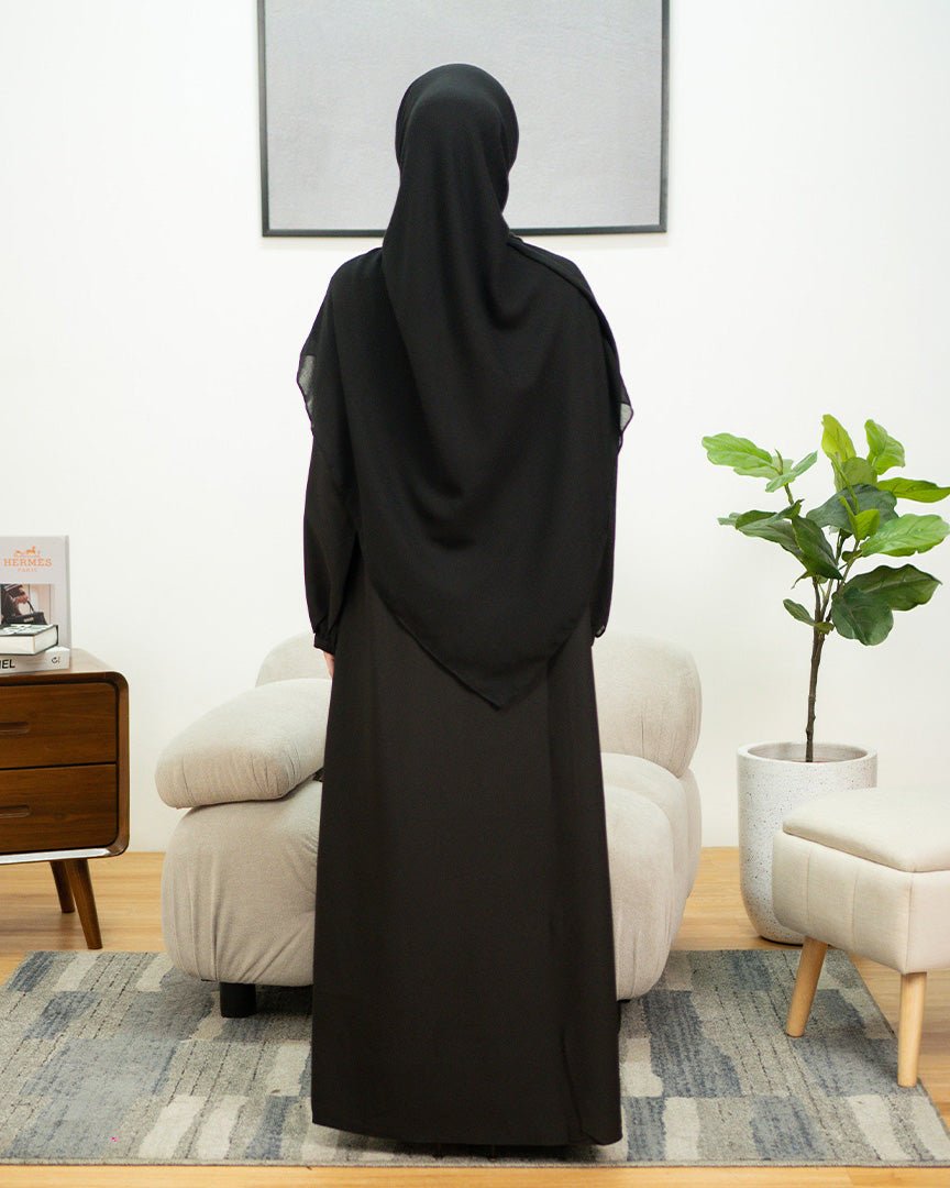 Camila Dress Black by TUBITA - Baju Umroh Wanita - TUBITA