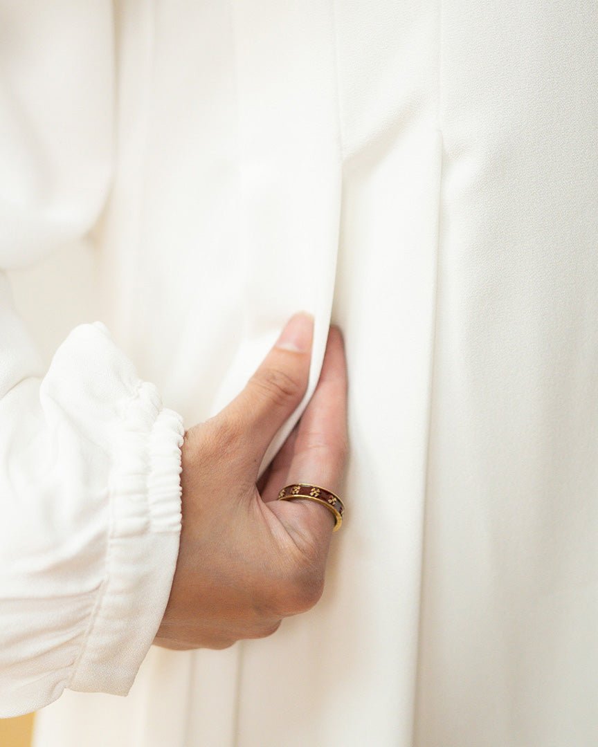 Camila Dress Broken White by TUBITA - Baju Umroh Wanita - TUBITA