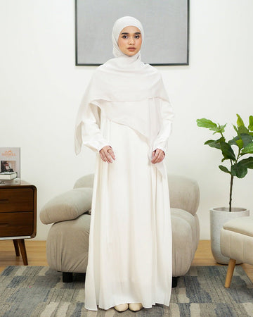 Camila Dress Broken White by TUBITA - Baju Umroh Wanita - TUBITA