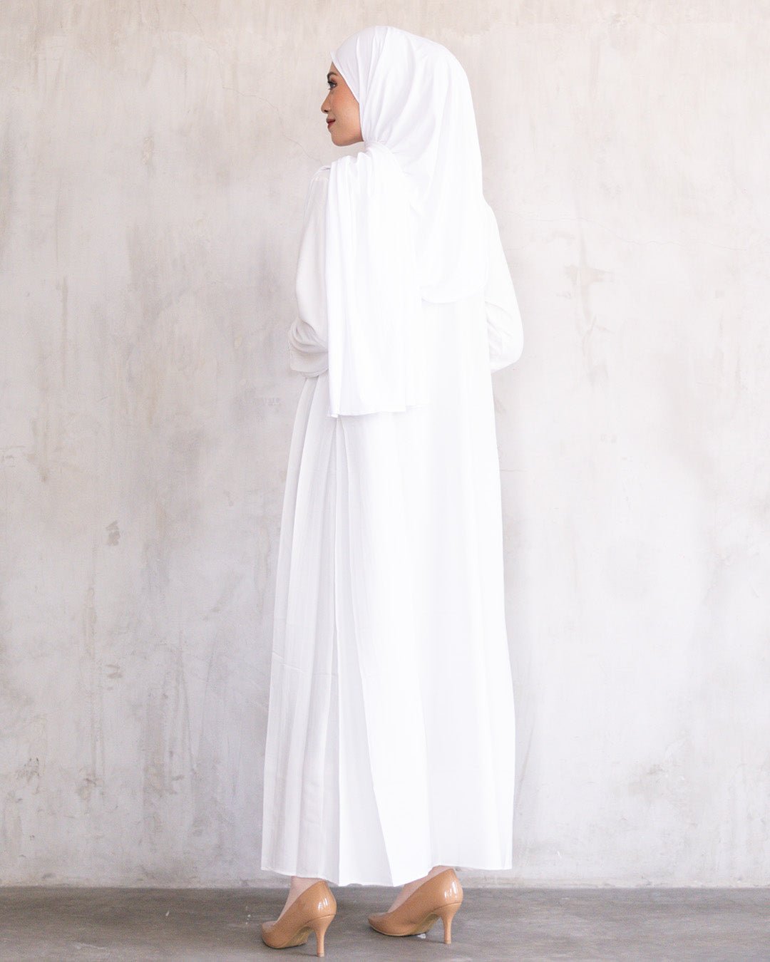 Camila Dress Broken White Umroh Series by Tubita - TUBITA